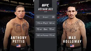 ЭНТОНИ ПЭТТИС VS МАКС ХОЛЛОВЭЙ UFC 4 CPU VS CPU