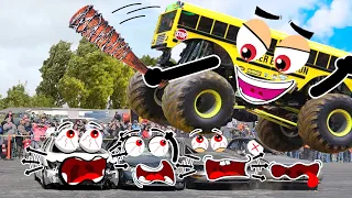 Monster Truck Crashes | Monster Jam World Finals | Doodles