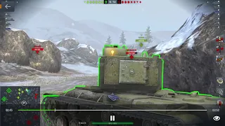 WoT Blitz KV2 3k damage 3 kill with 1st class ace tank.