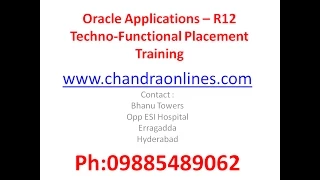 How to create Buyer Employee User Oracle Apps R12  www.chandraOnlines.com, Mobile: 09885489062