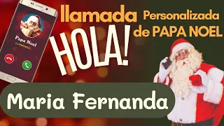 🎅PAPA NOEL le habla a MARIA FERNANDA