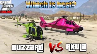 GTA 5 ONLINE : BUZZARD VS AKULA (WHICH IS BEST?)