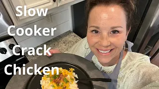 Slow Cooker Crack Chicken | Easy Crockpot recipe for dinner | What to make with frozen chicken