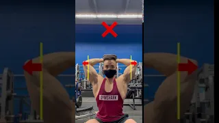 ❌ Overhead Tricep Extension Mistake #shorts