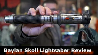 Star Wars Ahsoka : Baylan Skoll Custom Lightsaber Review ( TXQ, CCSabers )