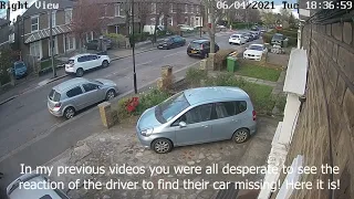 Caught on CCTV - CAR TOWED! Watch drivers reaction - car gone!