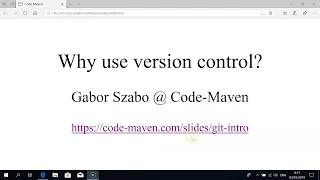 Why use a version control system at all?