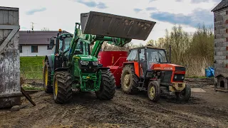 ⚡️Mieszanie Paszy u Bambra⚡️John deere 6130m&Ursus912⚡️Siloking 7m⚡️Młodzi w akcji⚡️