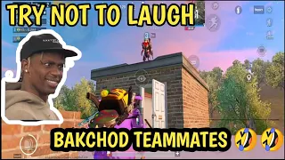 PUBG MOBILE || try not to laugh challenge ( G*NDU TEAMMATES EDITION ) FT - EVOL YASH