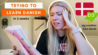 TRYING TO LEARN DANISH in 3 WEEKS!! Prepare with me to move to Denmark! *Duolingo/Netflix/Music* 🇩🇰