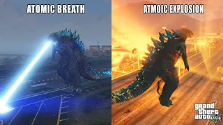 GODZILLA IN GTA 5 | ATOMIC EXPLOSION IS SO POWERFUL