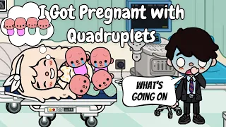 I Got Pregnant with Quadruplets! 👶🏼🍼💕 Toca Life Story | Toca Boca