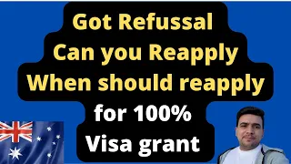 Australian student visa refused | When is the best time to reapply after refusal | Key point reapply