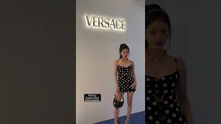 NingNing looks stunning for Versace POP-UP Store in Seoul