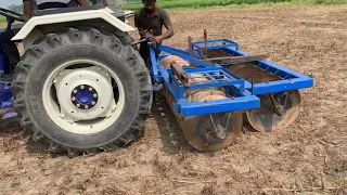 Trailer of Farmtrac 60 के  साथ 22 disc harrow Dhanjal agriculture works gura 9814031938 9876235388