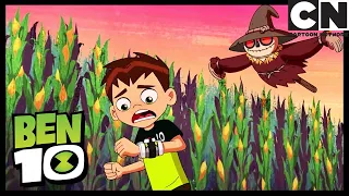 Ben Gets scared! | Beware the Scare-Crow | Ben 10 | Cartoon Network