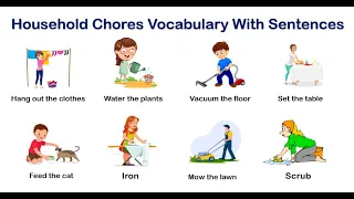 Household chores vocabulary | Learn English