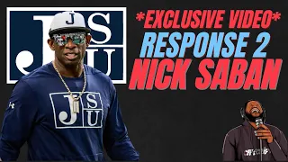 *EXCLUSIVE VIDEO* DEION SANDERS RESPONDS TO NICK SABAN