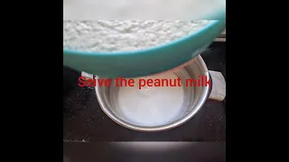 peanut yogurt making