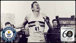 First Sub-Four Minute Mile - Sir Roger Bannister - Guinness World Records 60th Anniversary