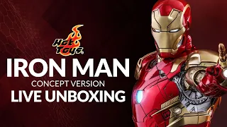 Iron Man 'Concept Art Version' Sixth Scale Figure by Hot Toys - Live Unboxing