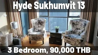 Hyde Sukhumvit 13 3 bedroom 125 sqm 90,000 THB