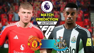 FC 24 - Manchester Utd vs. Newcastle Utd - Premier League 2023/24 Match Prediction