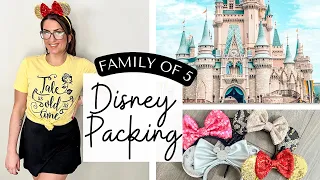 Pack with Me ✨  Disney World 2023 | Packing for Family of 5 | What to Pack for Baby | Hacks & Tips