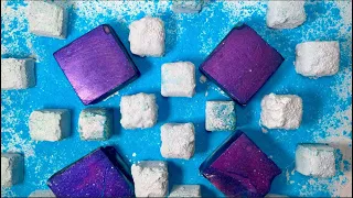 DYED DEEP BLUE🌊& DOUBLE PASTED REFORMS | gym chalk asmr