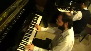 Improvised two-piano Chopsticks redux -- Tom Brier and Adam Swanson