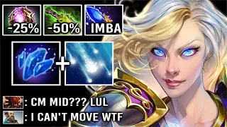 WTF Endless Frost Crystal Maiden Mid +100% Magic OC Scepter Most Crazy Comeback Imba Hero Dota 2