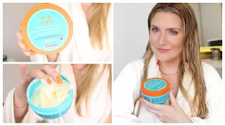 MOROCCANOIL RESTORATIVE HAIR MASK VS INTENSE HYDRATION: DRAMATICALLY STRONGER? #TreatmentTuesday