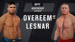 UFC 4 Gameplay Alistair Overeem vs Brock Lesnar