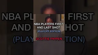 Scottie Pippen first and last playoff shot