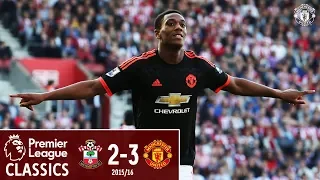 Martial double sinks the Saints | Southampton 2-3 Manchester United (15/16) | Classics