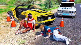 МОЯ ДЕВУШКА РАЗБИЛА МАШИНУ АУДИ Р8 - РЕАЛЬНАЯ ЖИЗНЬ В GTA 5 ⚡ ГАРВИН