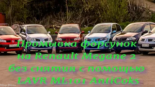 Промывка форсунок без снятия. Renault Megane 2. LAVR ML101 anti coks.