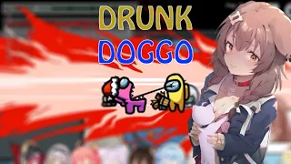 The stage of Drunk Korone, she really get drunk playing this with others. Collabo Drunk Hololive JP