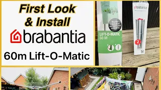 Brabantia 60m Lift-O-Matic Rotary Clothes Line First Look & Install