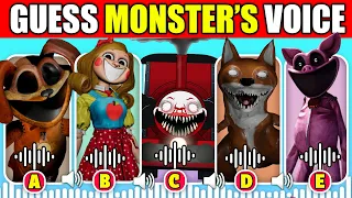 Guess The MONSTER'S VOICE | Poppy Playtime Chapter 4 + Garten of Banban 7 | Catnap, Kittysaurus