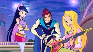 Musa finds Riven watching another girl play guitar | Winx Club Clip