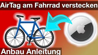 Ein AirTag am Fahrrad anbringen bzw. verstecken (Anbau Anleitung)