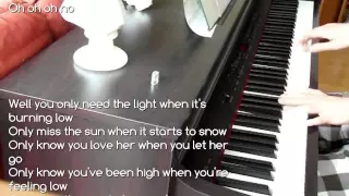 PASSENGER | LET HER GO (Piano Cover with Lyrics on screen)