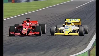 Ferrari F1 2018 vs Lotus F1 1987 - Monza