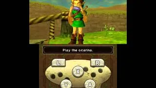 Majora's Mask Clock Town theme played on Ocarina of Time