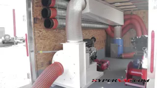 Duct cleaning equipment Vacuum system H1 Trailer by Hypervac Technologies