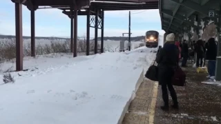 AMTRAK SNOW-MO Collision - Amtrak Train Crashes