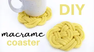 DIY Endless Knotted Coasters | Macrame Coaster Tutorial