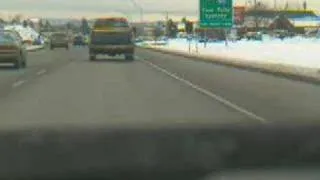 Driving US-95 in Coeur D'Alene, Idaho