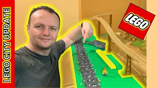 LEGO City Update LEGO Train Ballast LEGO Curve Track Ballast How to ballast Curved LEGO train track